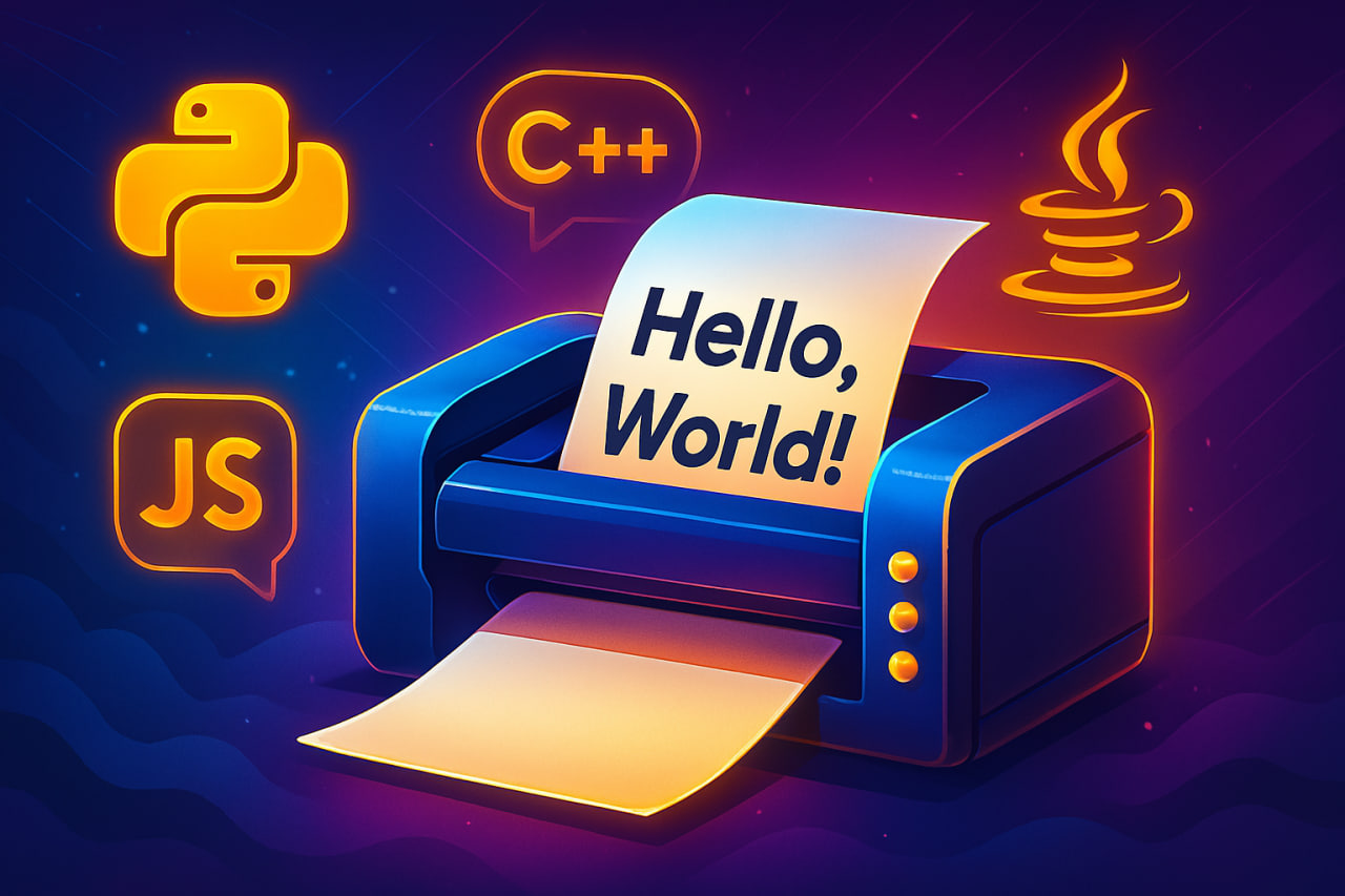 Hello World در زبان های مختلف برنامه نویسی!